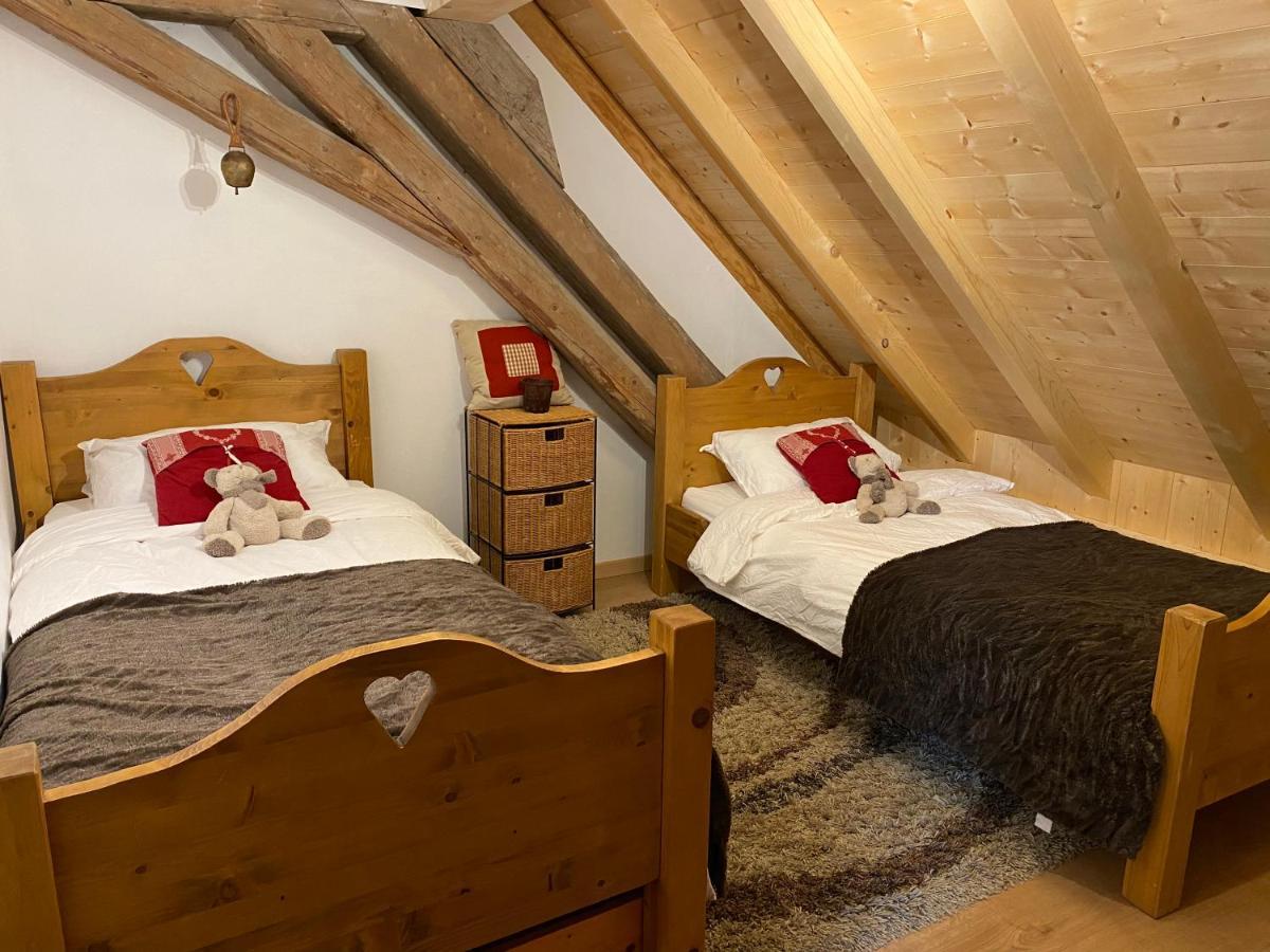 Le Bel Appartement De Montagne Bellevaux Exteriör bild